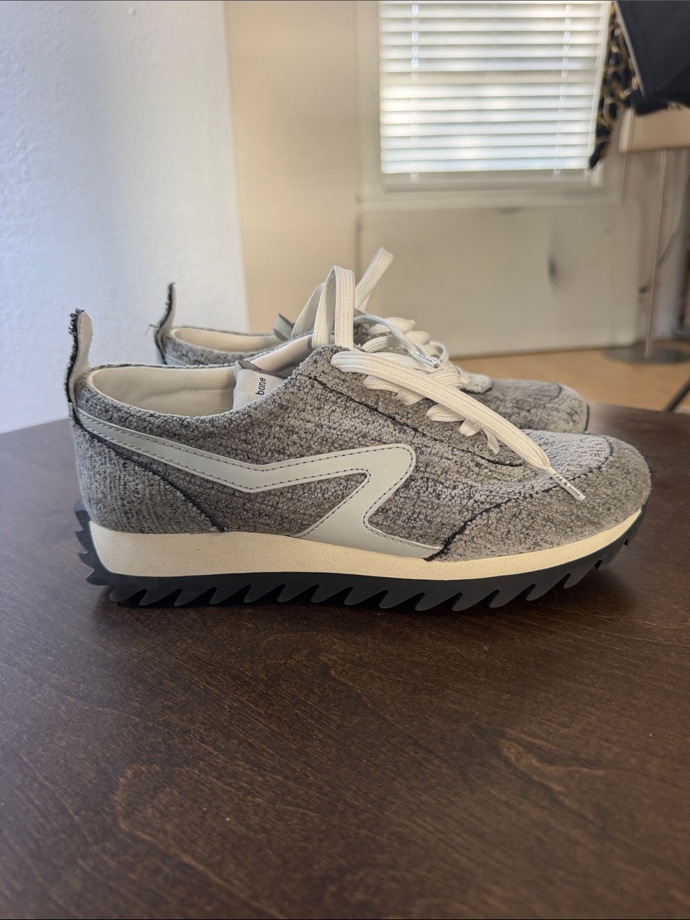 rag & bone Grey Knit Athletic Sneakers